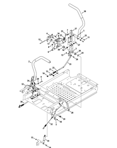 Controls Diagram and Parts List for RZT-L42KH (17BRCACS009-17BRCACS010)(2015) Cub Cadet Lawn Tractor